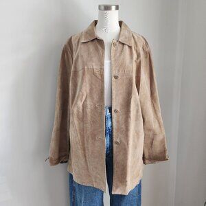 Vintage Valerie Stevens Suede Tan Jacket Size: 1X